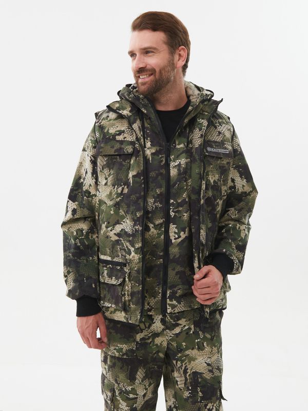 Костюм летний Тайга-3 ткань Твил-Пич цвет Зеленый Питон