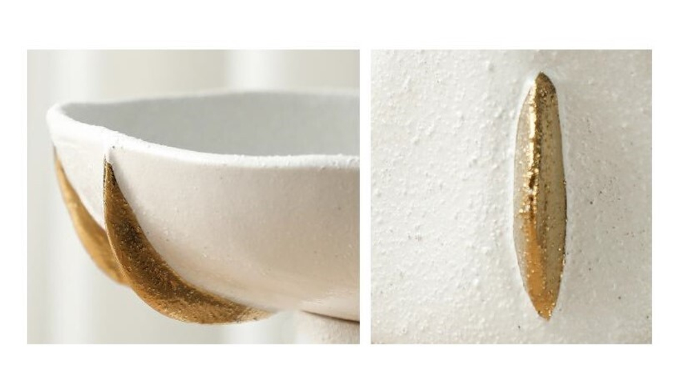 Чаша Round golden scale fruit bowl