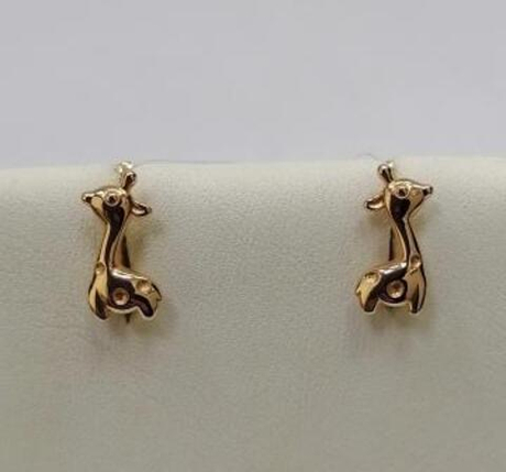 Серьги Жирафы из золота
