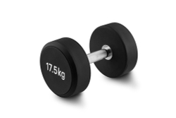 Гантель 17,5 кг PU (черный)