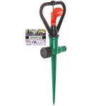 Разбрызгиватель «Дождь» на колышке, вращение, 28см, б/с разъём ДоброСад