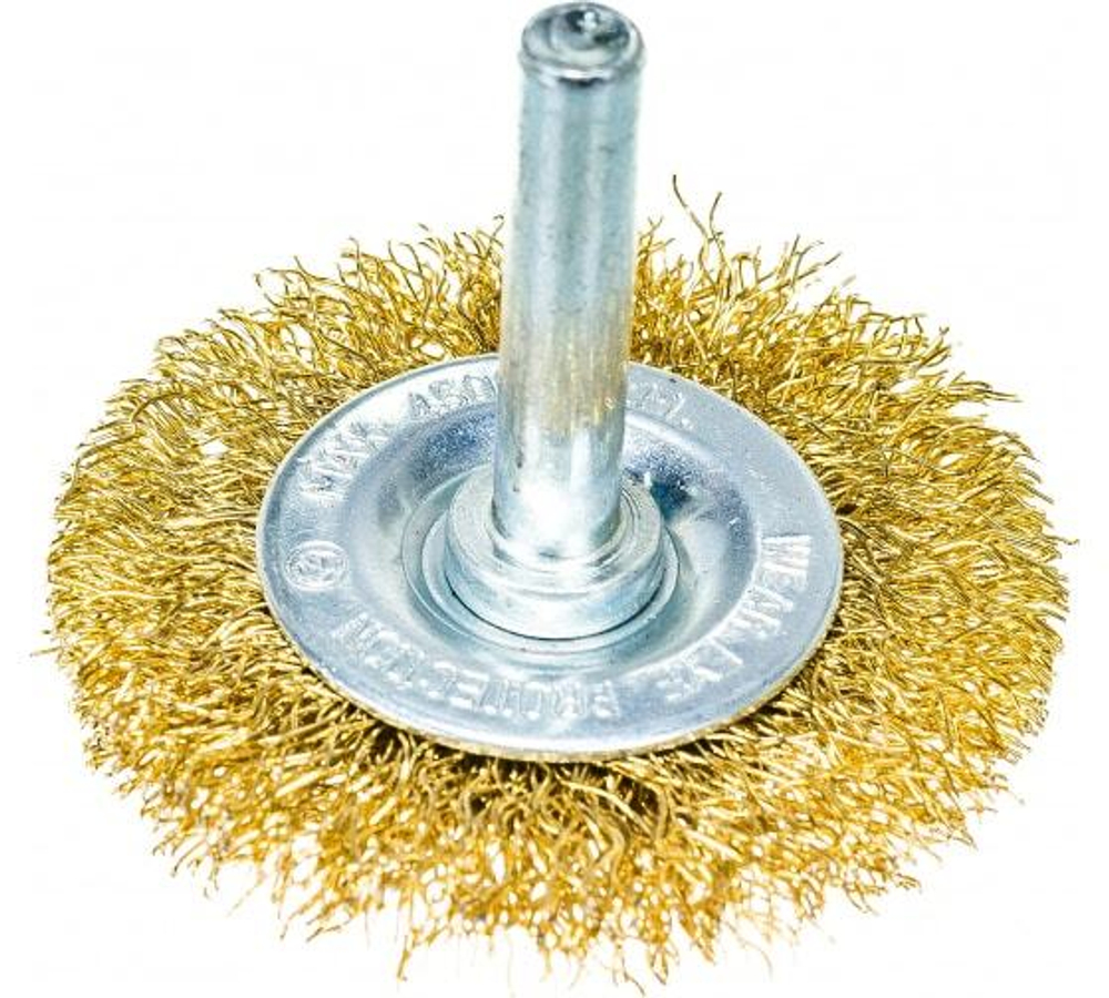 ЩЕТКА Д/ДРЕЛИ 50ММ ПЛОСКАЯ ЛАТУН/ВИТАЯ MATRIX 74444