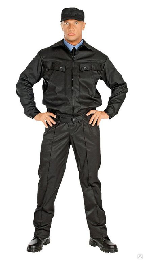 Костюм Страж Черный 60-62\176 Акция