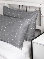UTOPIA 2 Наволочки, сатин серый в точку