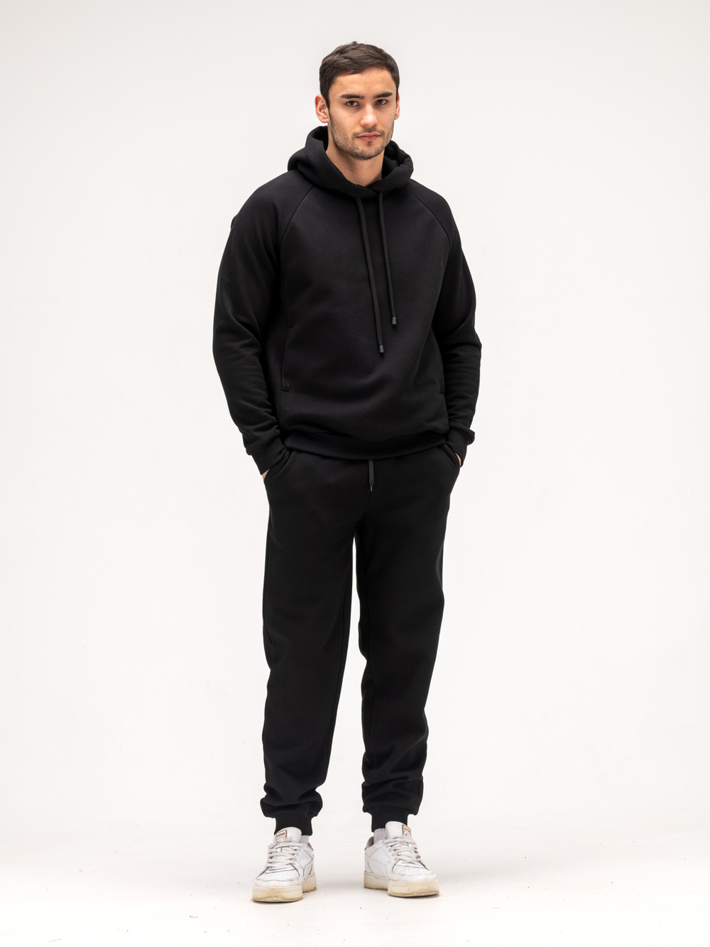 Костюм мужской спортивный теплый. Черный