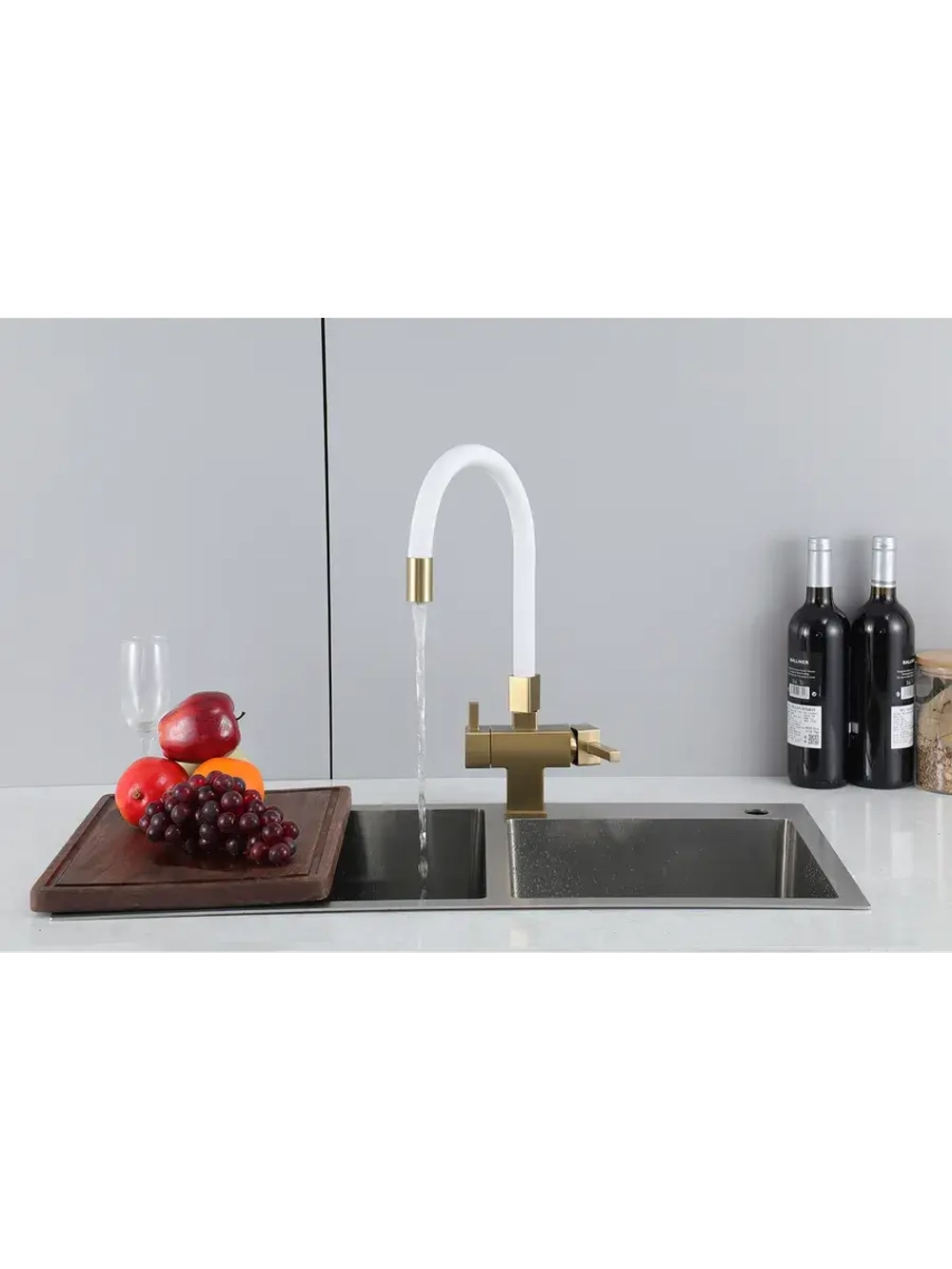 Смеситель для кухни с подключением к фильтру Gappo G4395-33