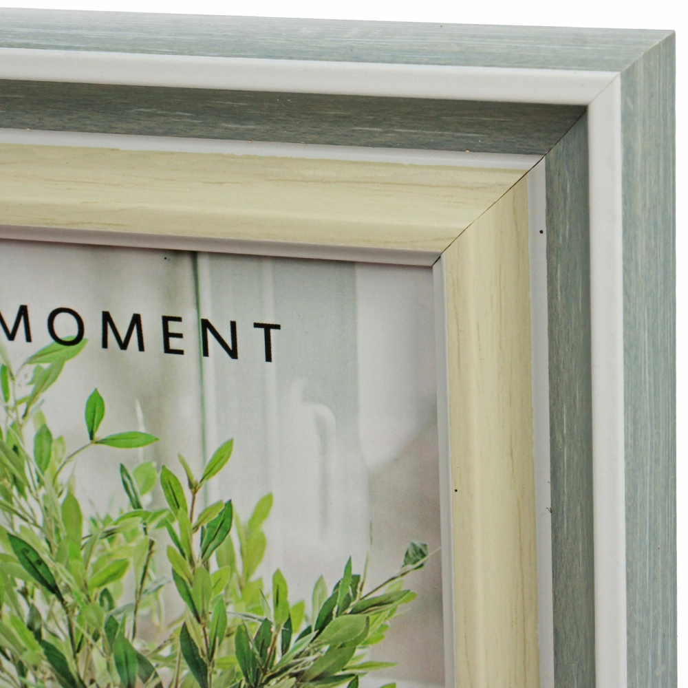 Фоторамка 13*18см «Женева» синяя дымка, пластик