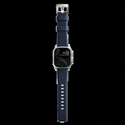 Ремешок Nomad Rugged Band для Apple Watch 42/44/45/49мм, Silver/Atlantic Blue (NM01296485)
