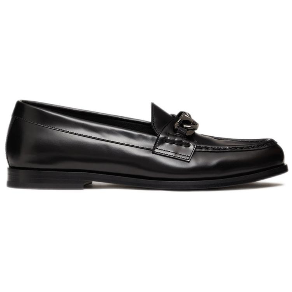 Valentino VLogo Plaque Slip On Loafers
