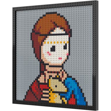 Набор для творчества Wanju pixel ART картина мозаика пиксель арт - Дама с горностаем Dama con l'ermellino 2327 детали квадратные NO. 0160