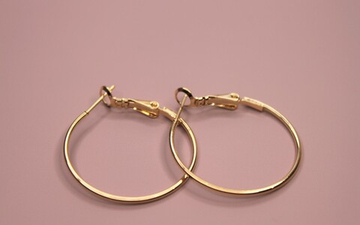 Швензы кольца 30 мм позолота