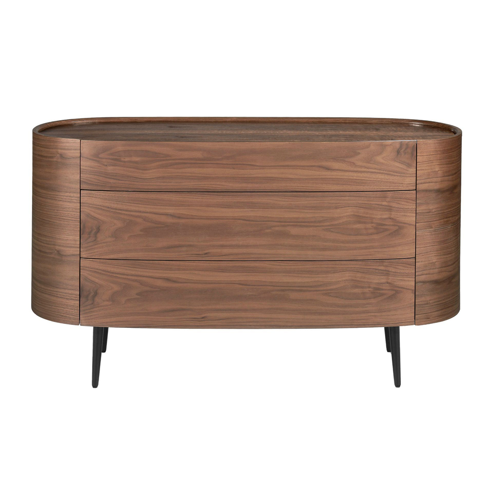 Комод AC2001DR /7075 овальный ореховый