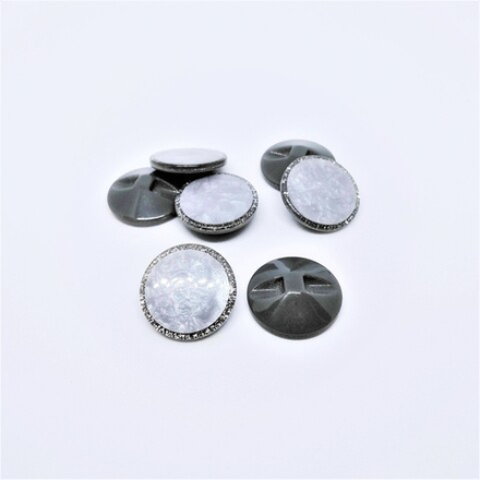 Пуговицы №675, полуножка, 21мм, цв.серый (CB 3311)