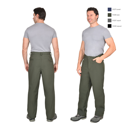 Брюки СИРИУС-АЗОВ хаки софтшелл плотность 350 г/кв.м