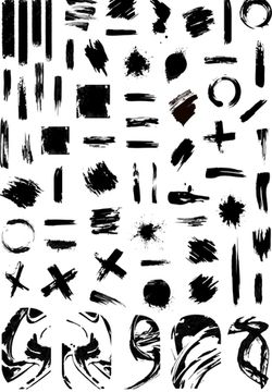 Слайдер-дизайн Crazy Shine Nails mini: Черные мазки