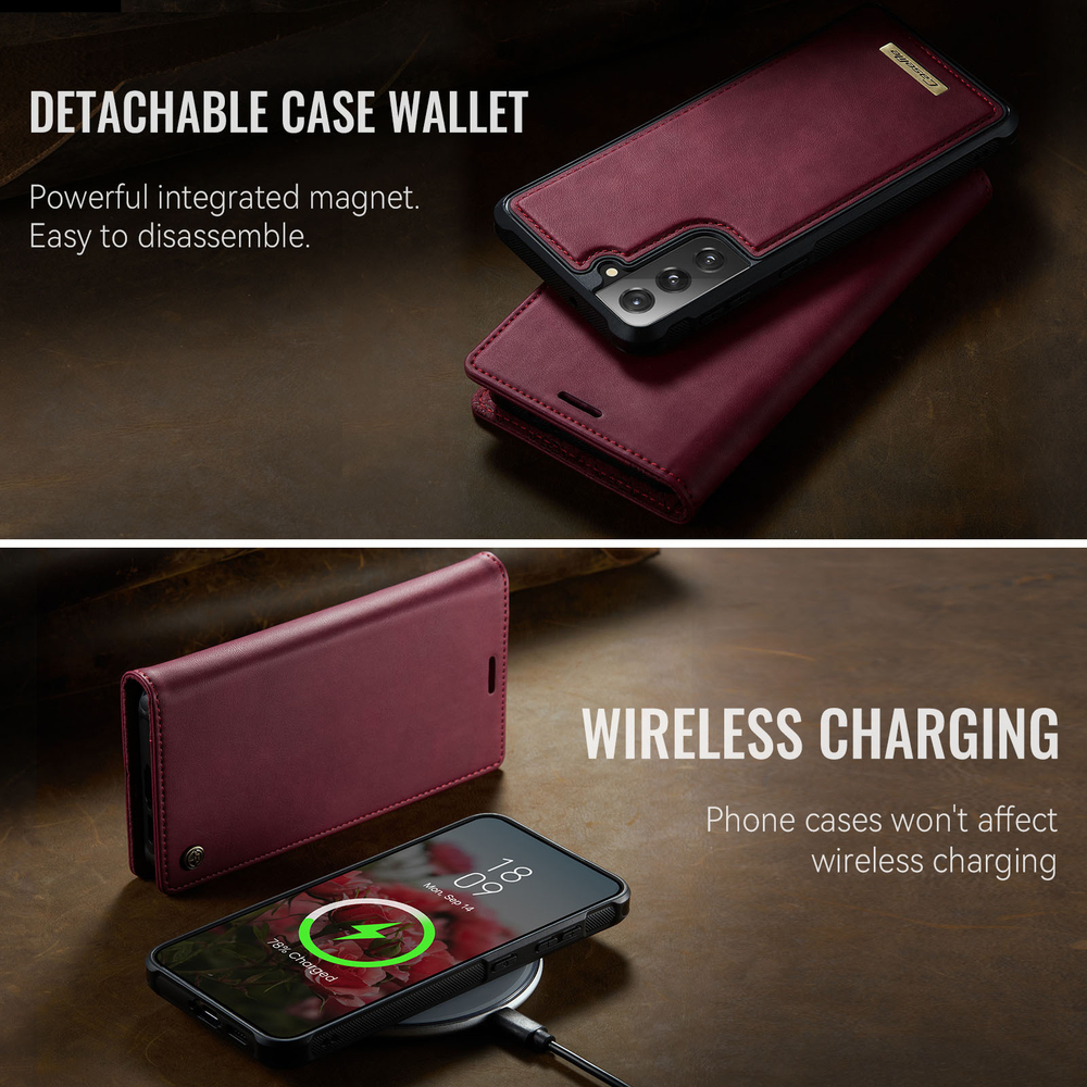 Чехол-кошелек CaseMe 2 in 1 MagSafe Samsung Galaxy S21 FE
