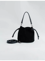 Сумка через плечо маленькая натуральная замша