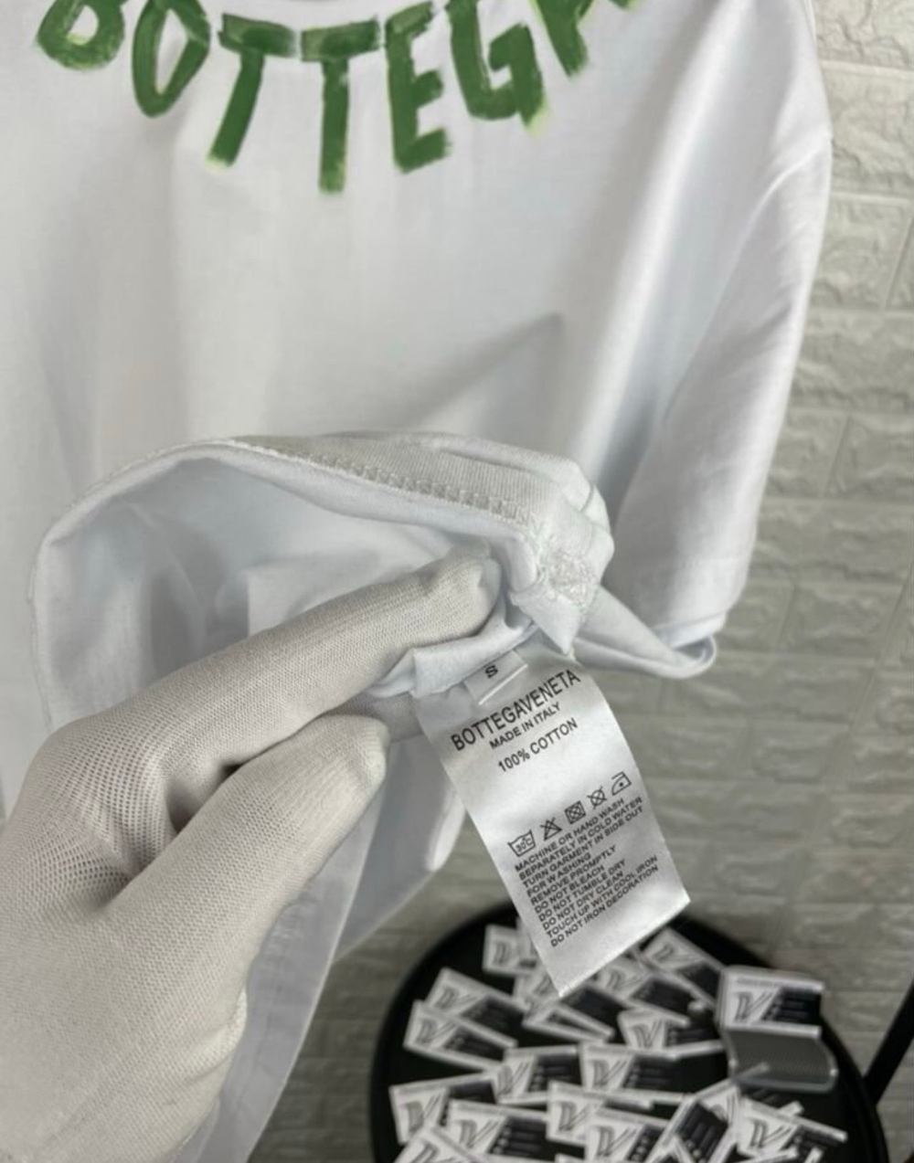 Футболка Bottega Veneta фосфор