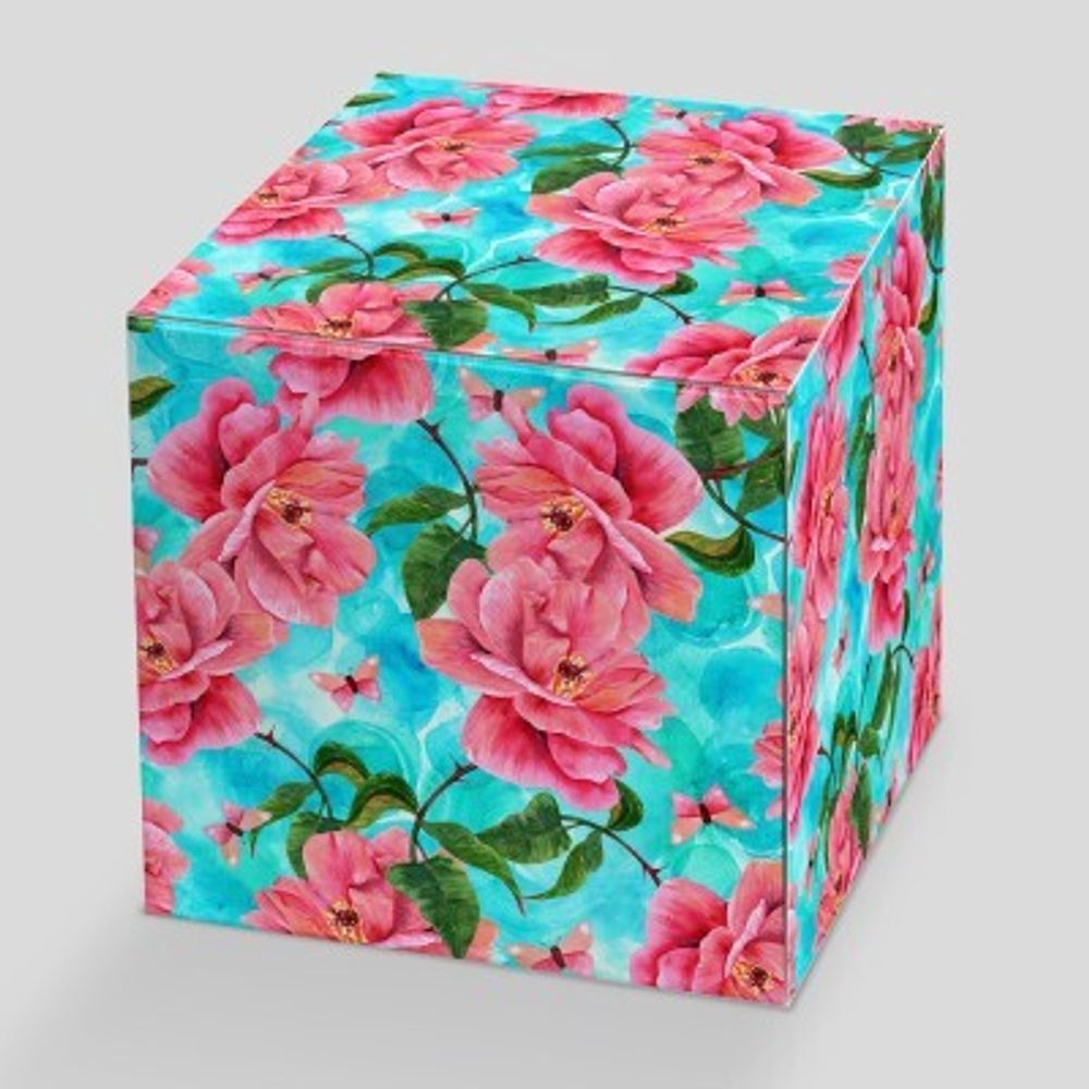 Коробка для кружки розово-голубая &quot;Комплимент&quot;