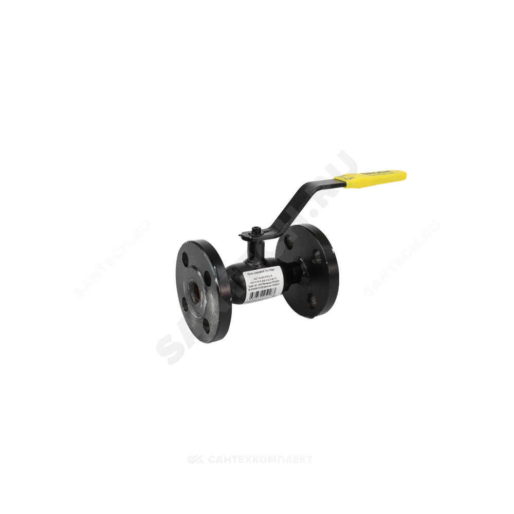 Кран шаровой сталь 09Г2С 11с10фт Ду 125 Ру16 фл L=325мм BROEN КШТ 60.003.125.А.16