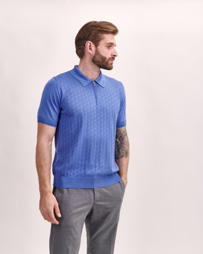 Поло с коротким рукавом на молнии Atelier Portofino