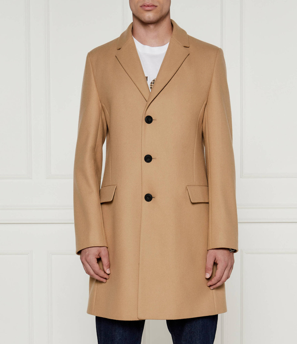 Хлопковое пальто migor 2441 HUGO - бежевый(50528793)