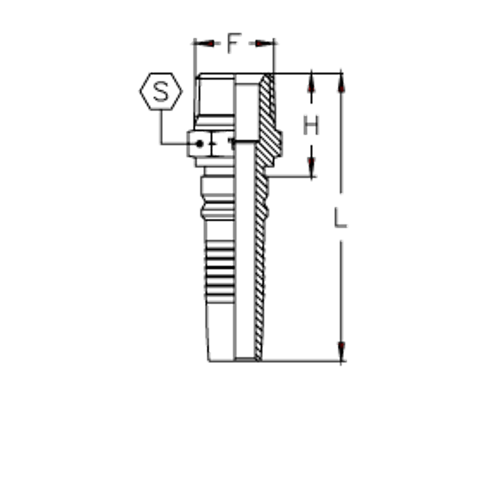 Фитинг DN 20 NPTF 1 Interlock