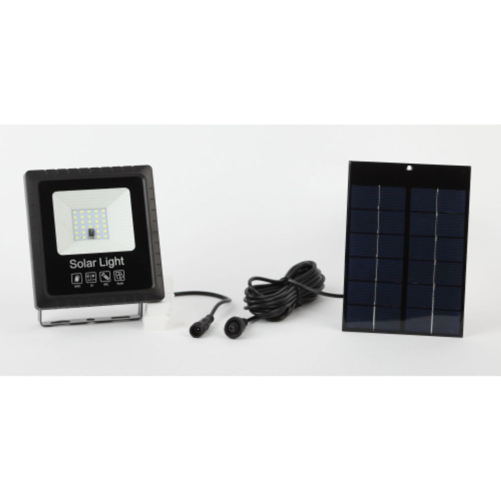 Прожектор ЭРА ERAPRO-20 светодиодный уличный 20 Вт 360 Лм 5000K IP65 на солнечной батарее с датчиком движения ПДУ | Уличное освещение на солнечных батареях