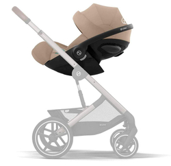 Коляска Cybex Priam IV Rosegold complete и автокресло Cloud G i-Size Almond Beige Plus 3 в 1 Peach Pink