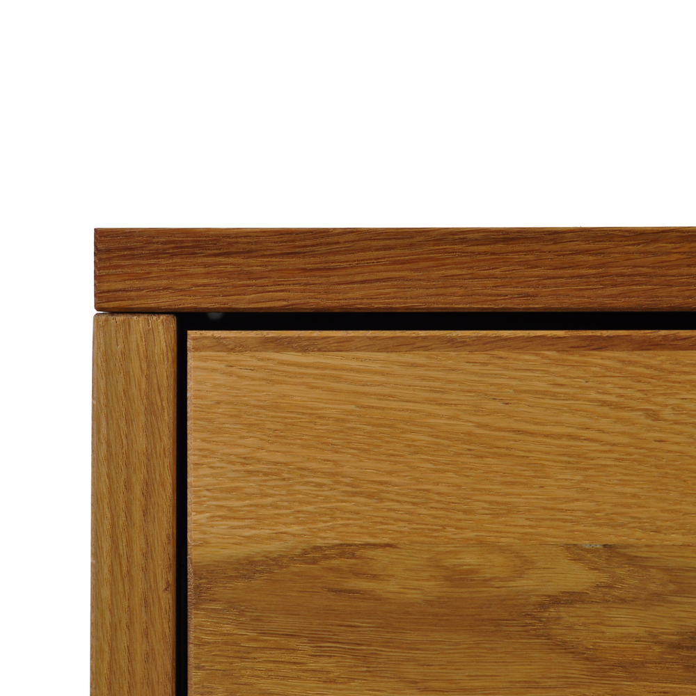 Парящая прикроватная тумба навесная Дольче Вита из массива дуба с выдвижным ящиком 1 шт