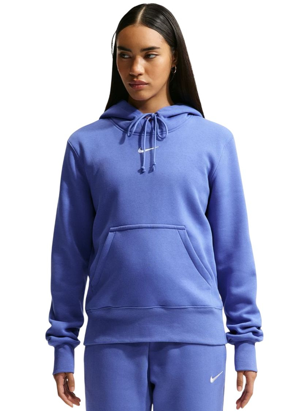 Женская Кофта теннисная Nike Sportswear Phoenix Fleece - light medium blue/sail