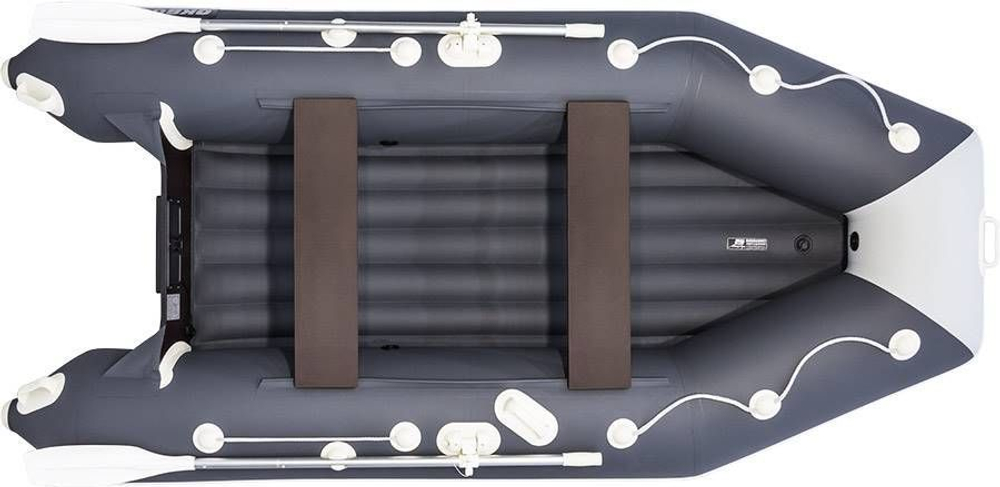 Лодка ПВХ АКВА 3600 НДНД Графит/светло-серый
