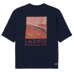 Теннисная футболка Lacoste Roland-Garros Edition Graphic - midnight blue