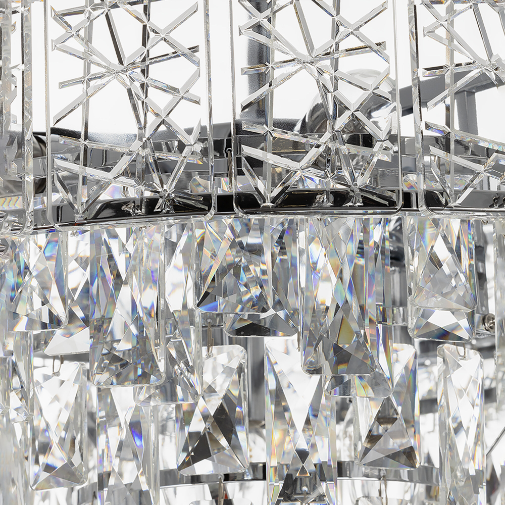 Citilux SAGRADA CL317251 Люстра хрустальная подвесная Хром