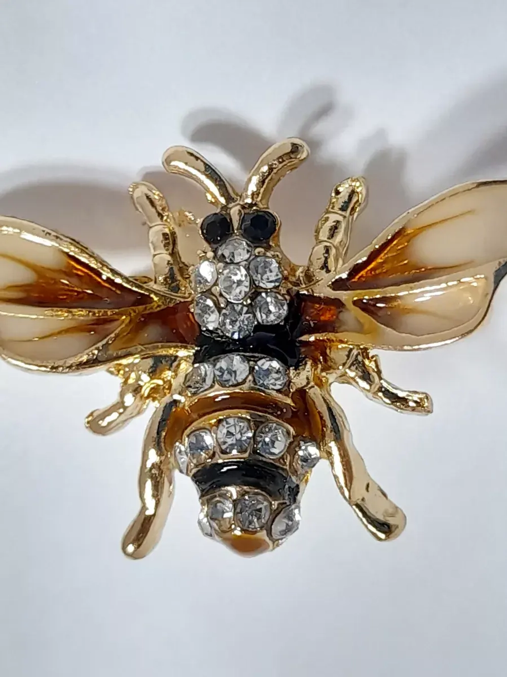 Брошь пчела со стразами