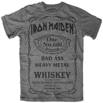 Футболка Iron Maiden серая (061)