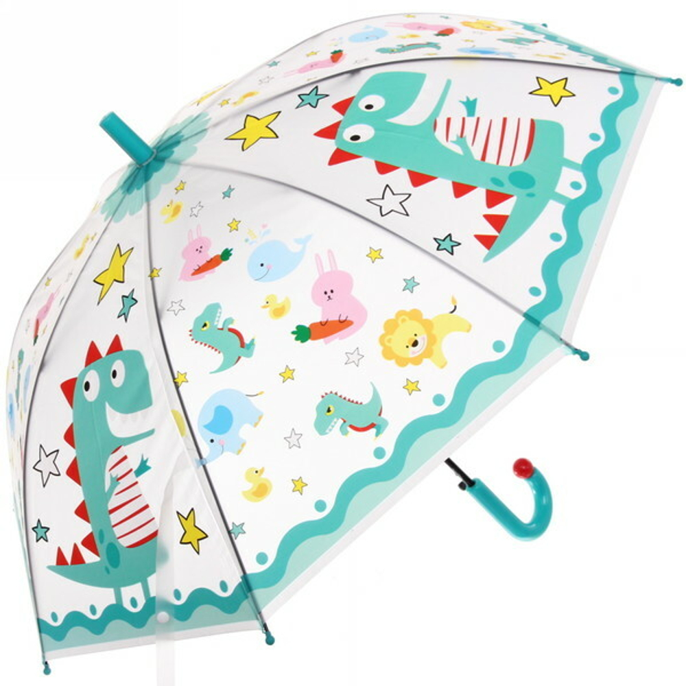 Зонт детский полуавтомат «Ultramarine- Веселые зверята», 8 спиц, d-86, в сложе. виде 65см