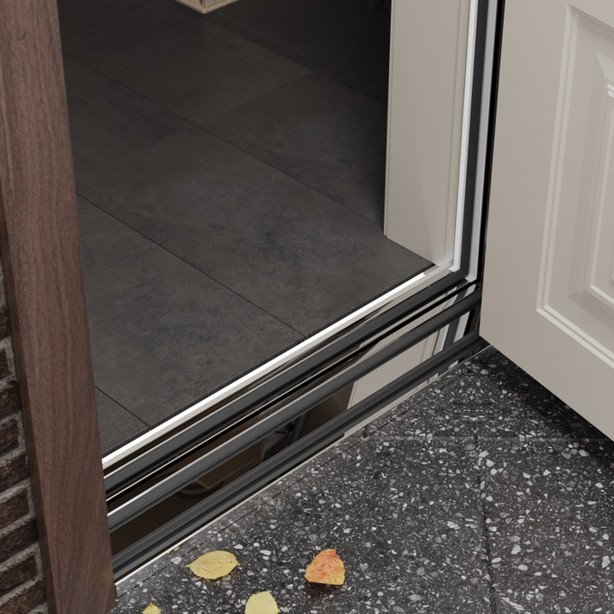 Уличная входная дверь Термо HPL