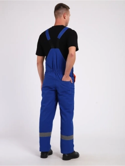Комбинезон рабочий голубой Великан на лямках