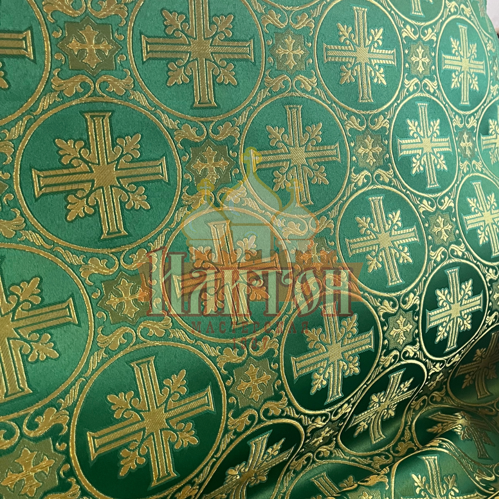 Парча "Софрино" зелёная