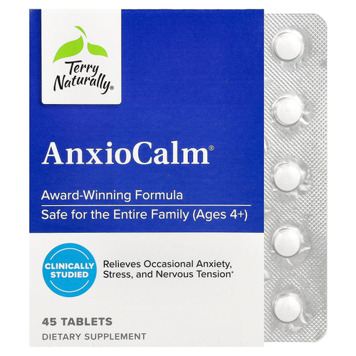 Terry Naturally, AnxioCalm®, 45 таблеток