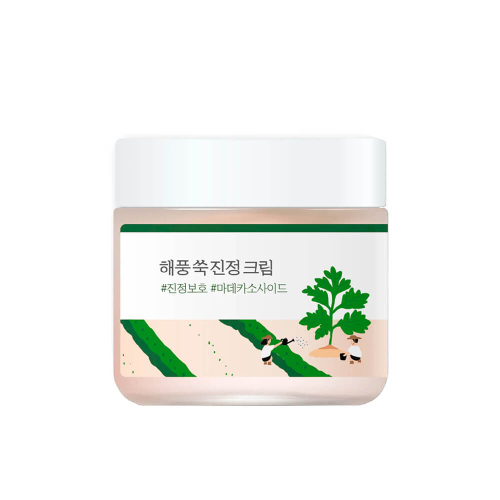 Лёгкий успокаивающий крем с полынью Round Lab Mugwort Calming Cream