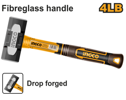 Кувалда с фиберглассовой рукояткой INGCO HSLH8104 1,8 кг