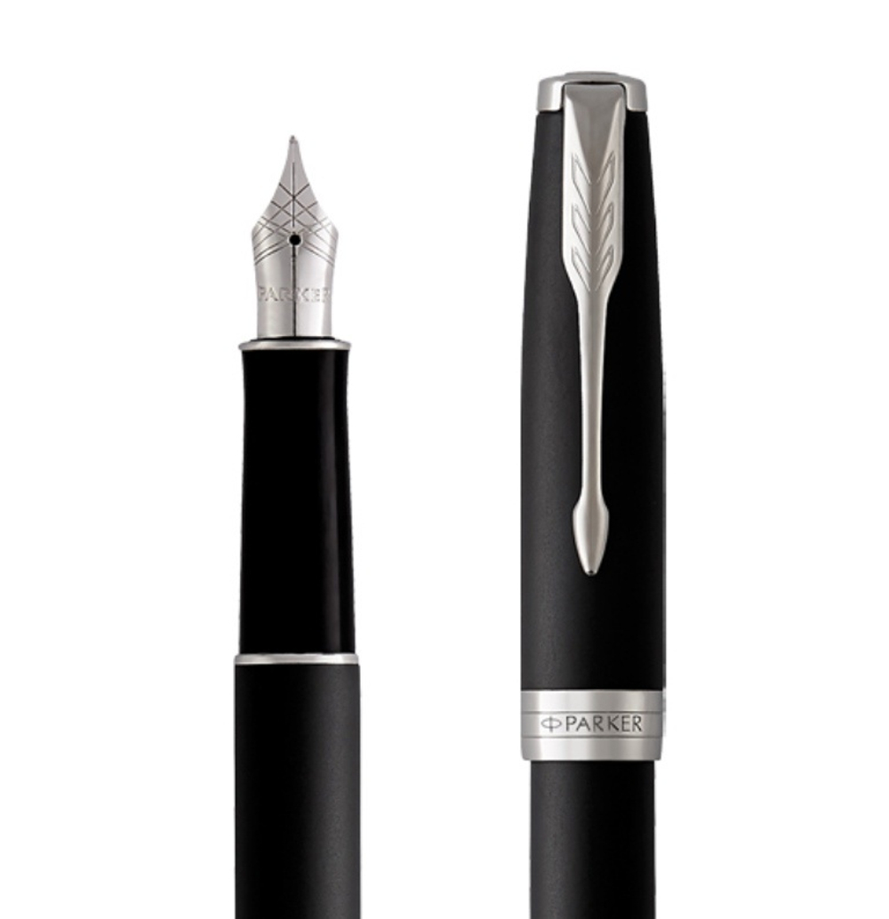 Перьевая ручка Parker Sonnet , Matte Black CT, перо: F, цвет чернил: black, в подарочной упаковке