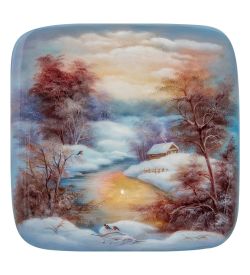 ШК-20/ 9-G Шкатулка «Зима» худ. Стриж К.