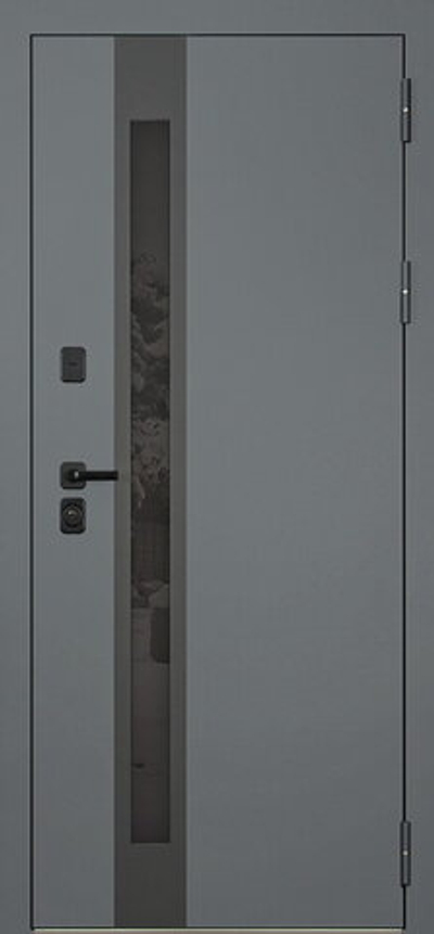 Стальная дверь «Стайл» с окном (терморазрыв 3к). Заказная модель.