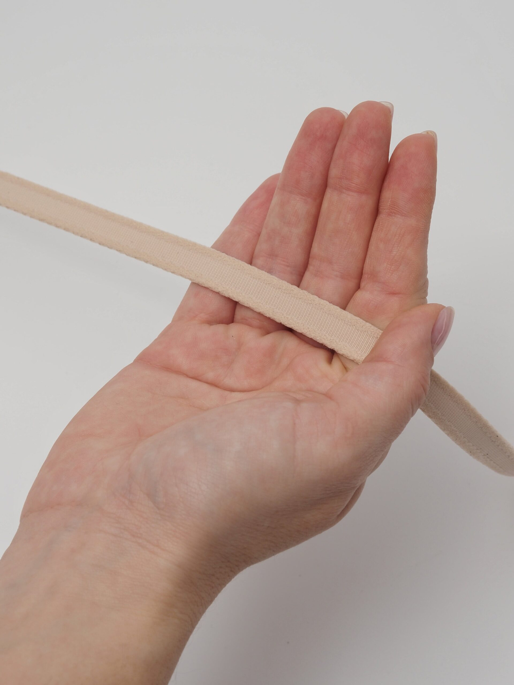 Туннельная лента бежевая бесшовная ширина 10 мм