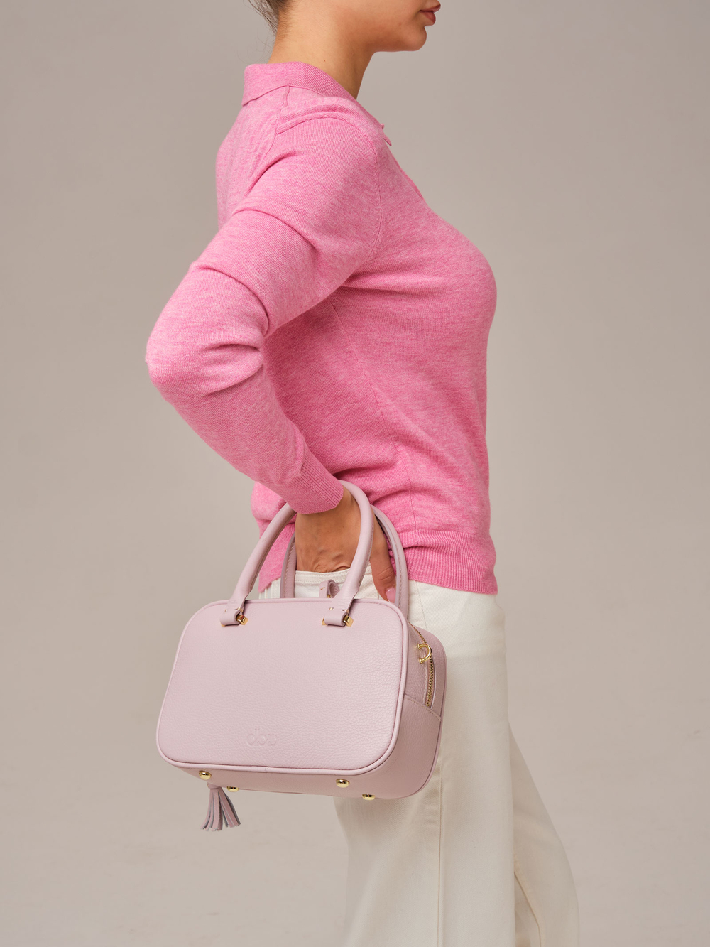 Кожаная сумка Hawaii DBR 31216 розовый дым