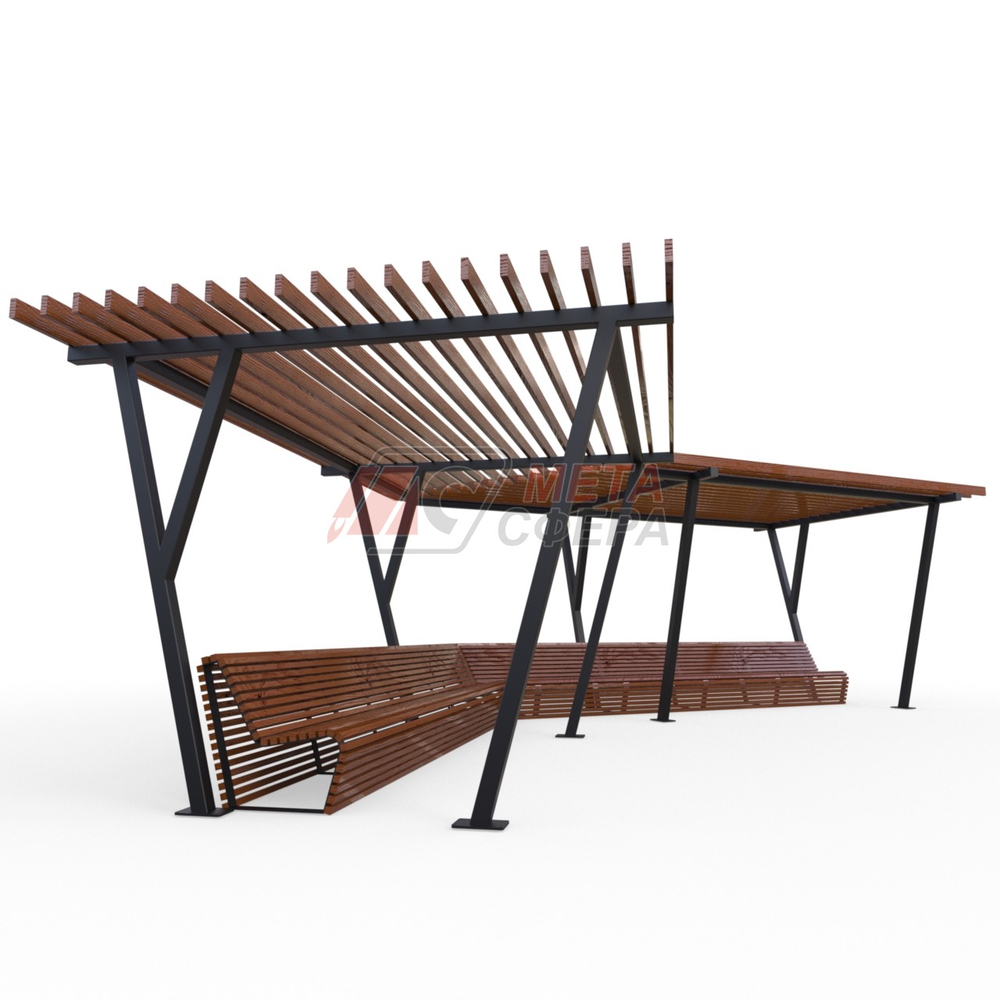 Пергола Арена со скамейкой