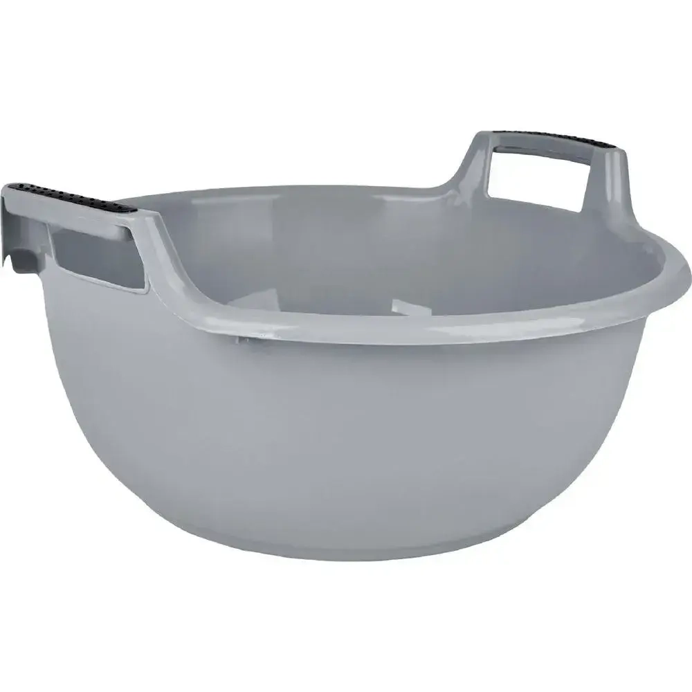 Таз Plast Team 9л круглый 380х190 мм серый шторм